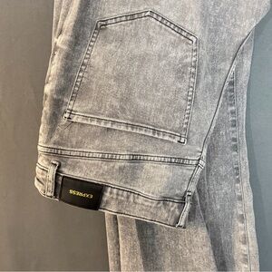 Express Light Gray Denim Jeans
